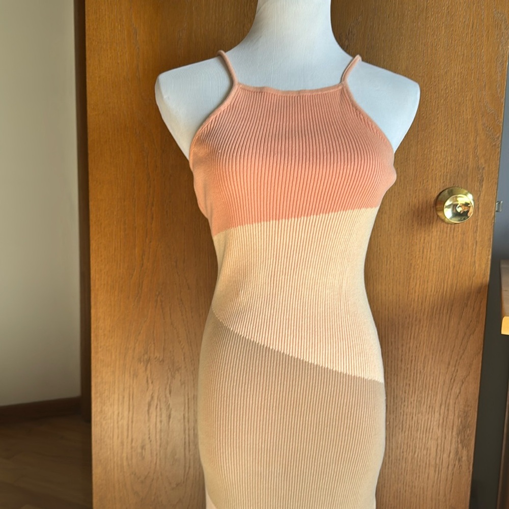 NWT Monrow tank maxi striped sweater dress size L
